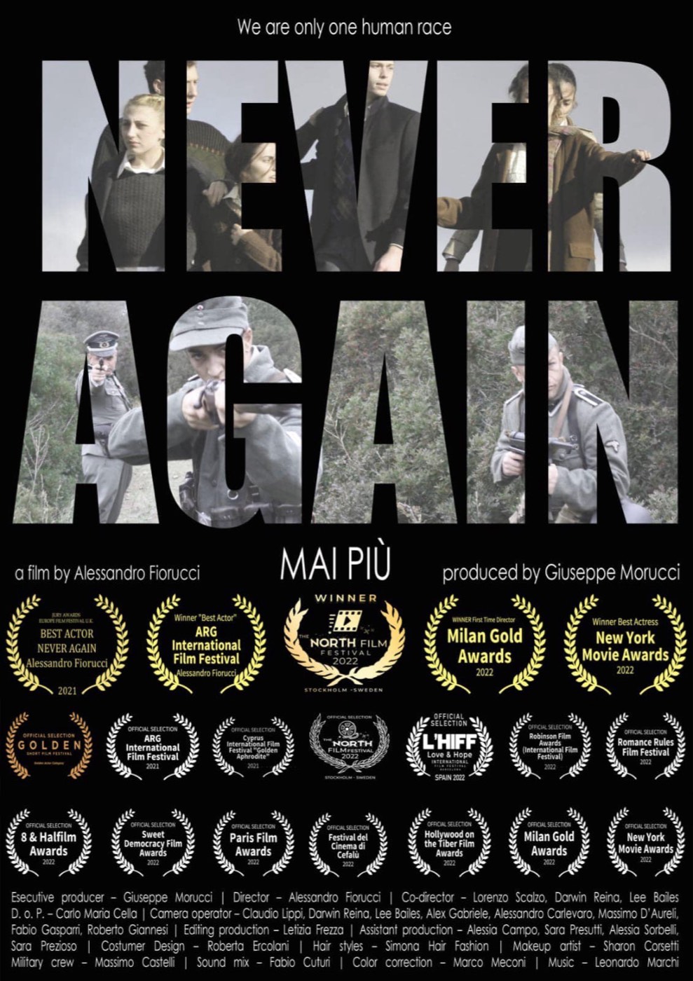 NEVER AGAIN poster